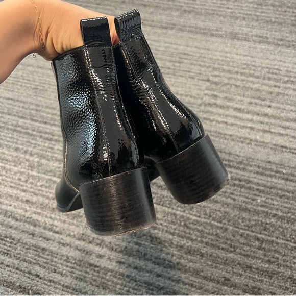 Everlane Glossy Black Boss Booties - Size 8 - Picture 7 of 10